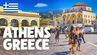 Athens, Greece — Walking Tour 4K 