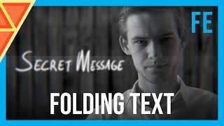 Folding Text Effect in HitFilm Express