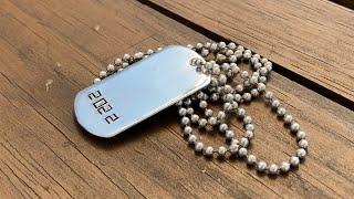 Make and engrave your own Military Dog tags - The easy way