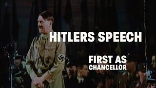 Adolf Hitler First Speech After Becoming Chancellor 1933