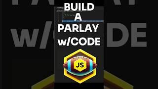 How To Build a Parlay Generator with Code #shorts #code #nfl #football #parlay #learning #sports