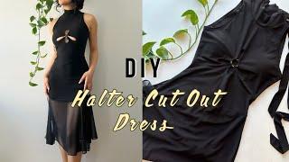 DIY Halter Cut Out Dress/ Sewing Pattern Available