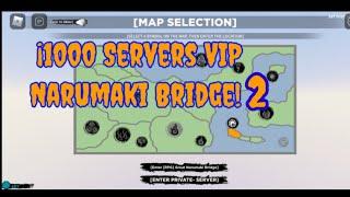 "1000 Servidores VIP Narumaki Bridge" | Private Server Codes | Shindo Life