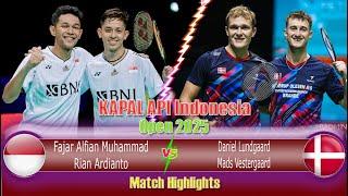 Alfian-Ardianto (INA) [6] vs Lundgaard-Vestergaard (DEN) KAPAL API Indonesia Open 2025 R32