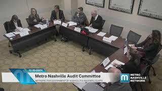 12/19/24 Metropolitan Nashville Audit Committee