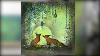 Foxes Under a Foliage Canopy - A Lavinia Stamps Tutorial