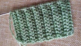 Резинка "Патронташ" спицами Elastic "Bandolier" knitting