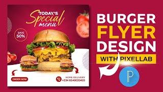 Realistic Burger Flyer Design 