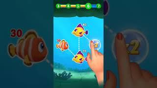 Fishdom game ads shorts '38' Draw Line Defeat Enemies