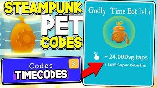 New Secret Steampunk Pet Update Codes In Tapping Simulator! *SUPER OP* Roblox