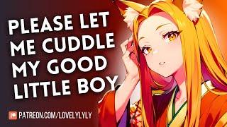 ASMR - Kitsune Mommy Smothers Her Good Boy with Love | Soft Comfort Roleplay