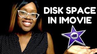 HOW TO SAVE DISK SPACE IN IMOVIE | how to delete your iMovie library