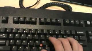 IBM Model M13 black clicky keyboard with TrackPoint II