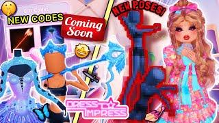 Code ITEMS *REVEALED* That are RELEASING TOMORROW! 2 *NEW*  Dance Poses *SHOWN*! | Dress to Impress