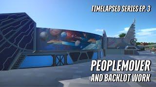 Peoplemover and Backlot Work - Timelapsed Series EP. 3 - Disneyland in Planet Coaster