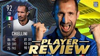 92 FUT CAPTAIN CHIELLINI PLAYER REVIEW! SBC PLAYER FUT CAPTAINS FIFA 22 ULTIMATE TEAM