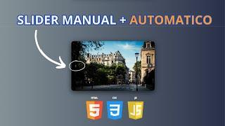 CREA un SLIDER RESPONSIVE con HTML CSS y JS desde cero