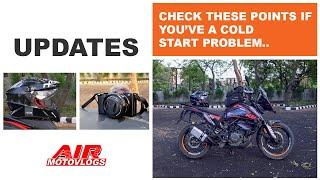 Gear Updates | COLD START PROBLEM FIXED or NOT ? #airmotovlogs #KTM Adventure250 #faq