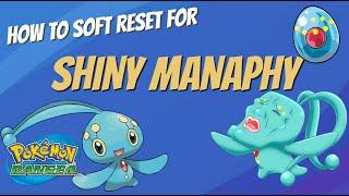 HOW TO SOFT RESET FOR SHINY MANAPHY! | The Perfect Reset! [LIVE Tutorial]