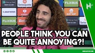  You can be ANNOYING at times? Reporter’s question to Marc Cucurella | Copenhagen v Chelsea