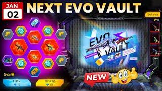 Next Evo Vault 2 January 2025 | Upcoming Evo Vault Gun Free Fire | Evo MP40 Return in Evo Vault Spin