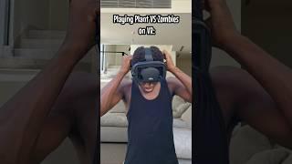 Playing Plant VS Zombies on VR  #gaming #youtubeshorts
