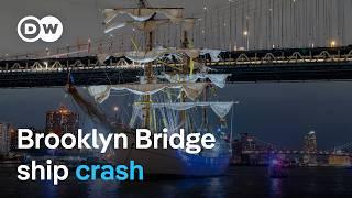 Why a Mexican Navy ship crashed into Brooklyn Bridge | DW News