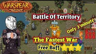 Warspear Online The Fasttest War In 3 Minute - Auto Get 3 STAR Buff