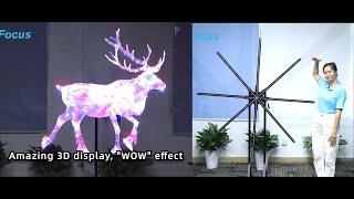 1.8Meter hologram fan more earier to make and your 3D advertising.