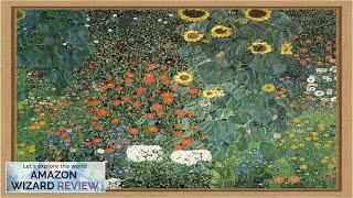 Amanti Art Framed Canvas Wall Art Print (16x16) Farm Garden with Sunflowers Review