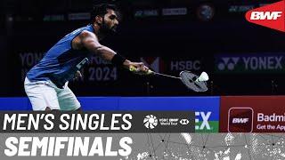 YONEX SUNRISE India Open 2024 | H. S. Prannoy (IND) [8] vs. Shi Yu Qi (CHN) [6] | SF