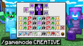 I Secretly Cheated With CREATIVE MODE in Minecraft...