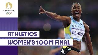 Julien Alfred takes gold!  Women's 100m Final! | #Paris2024 highlights