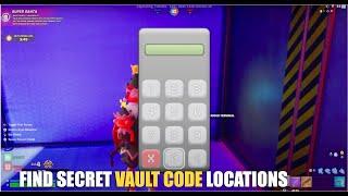 CUSTOM HERO MEDALLIONS RED VS BLUE MAP FORTNITE - FIND SECRET VAULT CODE LOCATIONS