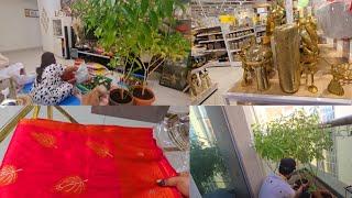 Diwali Ki Taiyaari Shuru || Plants 🪴 Lag Gaye Balcony Mein || New Red Saree 