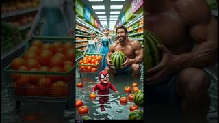 ️ Evolution of spiderman: Having fun in strawberry field Nastya Milky  #cat #cute #love #shorts