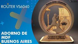 Visutec | Router VS6040 | Como fazer adorno de MDF