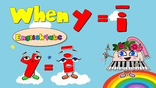 The Letter Y / Long Vowel i  / English4abc / Phonics Song!