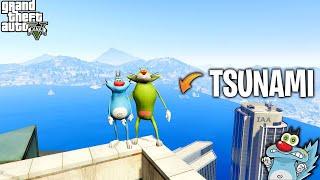 GTA 5 SURVIVE The TSUNAMI WITH OGGY BUT JACK(GONE WRONG!!)
