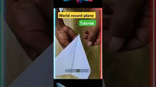 How to make a world record flying paper plane/ airplane/ paper rocket tutorial   #shorts #tutorial