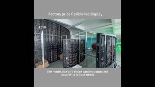 Factory price flexible led display.WhatsApp:008618126257352 Web:www.ledvdi.com or Linda@ledvdi.com