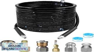 Selkie Pressure Washer Sewer Jetter Kit 50Ft X1/4" Hydro Drain Jetter Review