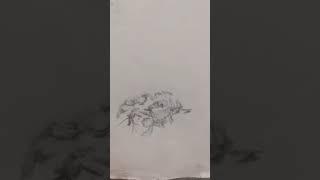 drawing with nut shell/ pt=2/ charcoal #youtubeshorts #newvideo #art