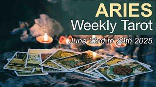 ARIES "OVERCOMING LIMITATIONS!" Weekly Tarot Reading June 23rd to 29th 2025 #aries #weeklytarot