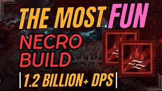 The most FUN Necromancer build - Spirit Wave - T8 Hordes with friends - Diablo IV