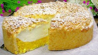 Orange pie with soufflé cream, melts in your mouth! Simple and very tasty!