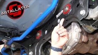 2015-2023 Mustang Steeda Rear Differential Adjustable Bushing Insert System Urethane Installation