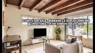 DUPLEX FOR SALE in BURBANK CA San Fernando Valley