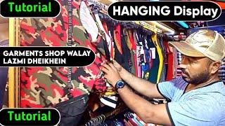 tshirt hanging display tutorial - tshirt hanging style for mens wear