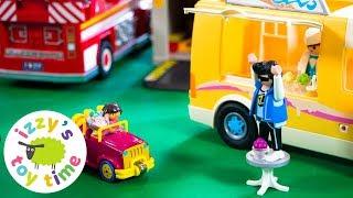 Cars  | Dora the Explorer with Playmobil Ice Cream Truck | Fun Toy Cars !